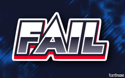 Fail Text Effect