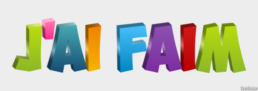 J'ai faim Effet de Texte