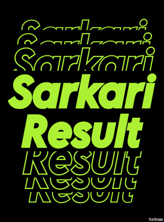 Sarkari Result Efeito de texto