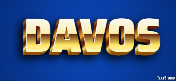 Davos Efeito de texto