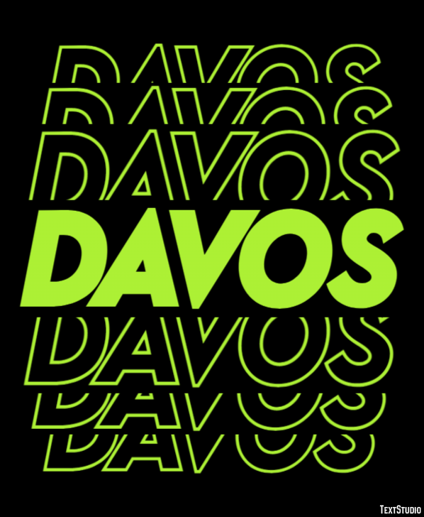 Davos Efeito de texto