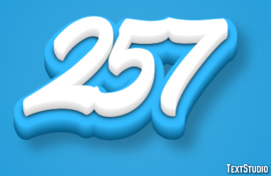 257 Texteffekt