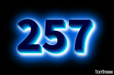 257 Texteffekt