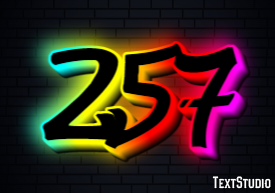 257 Texteffekt