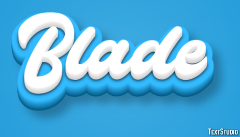 Blade Text Effect