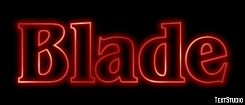 Blade Text Effect