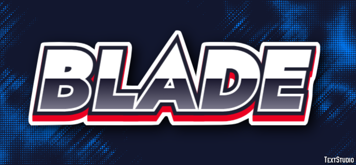 Blade Text Effect