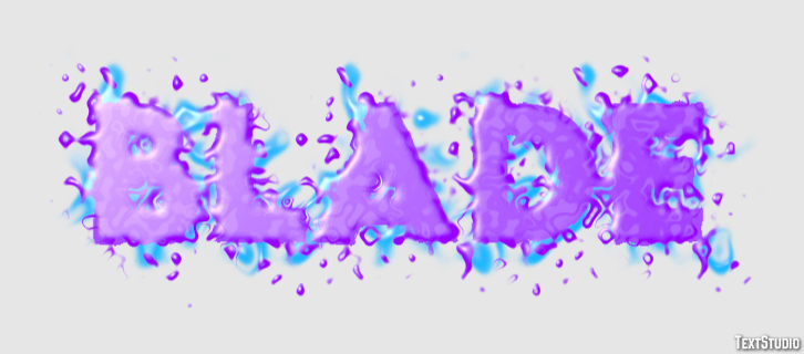 Blade Text effect
