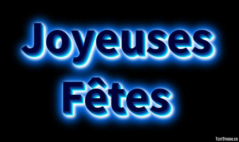 Joyeuses Fêtes Effet de texte
