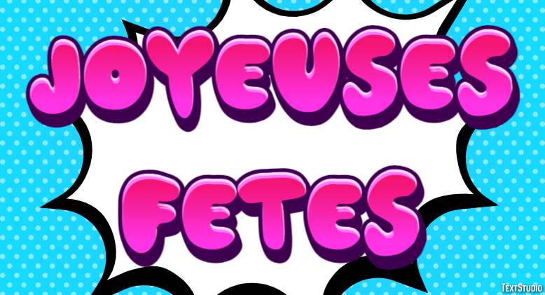 Joyeuses Fêtes Effet de Texte