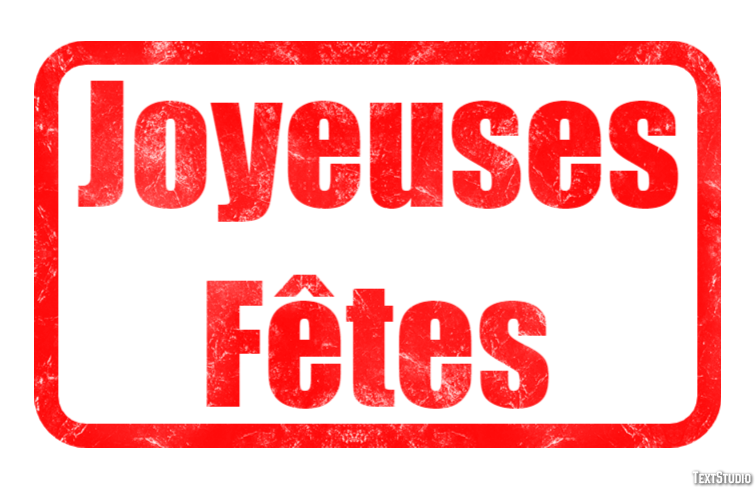 Joyeuses Fêtes Effet de Texte