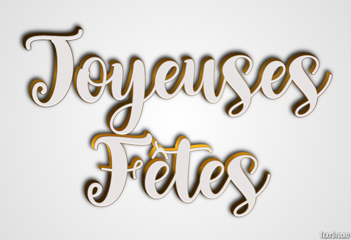 Joyeuses Fêtes Effet de texte