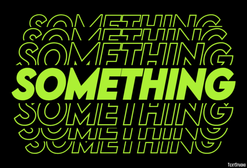 Something Efekt tekstowy