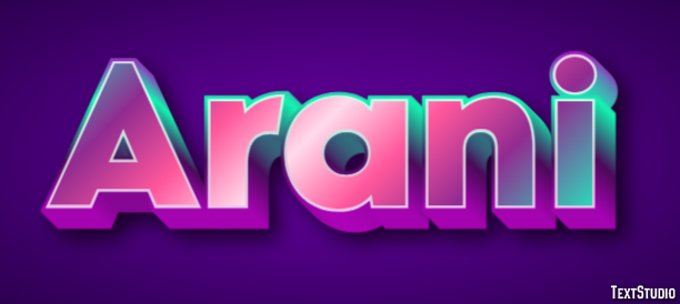 Arani Text Effect
