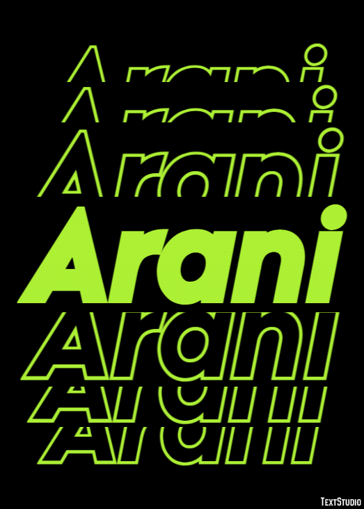 Arani Text Effect