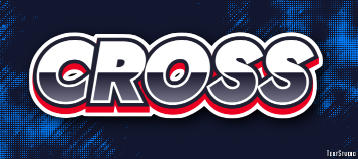 Cross Efeito de texto