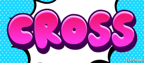 Cross Efeito de texto