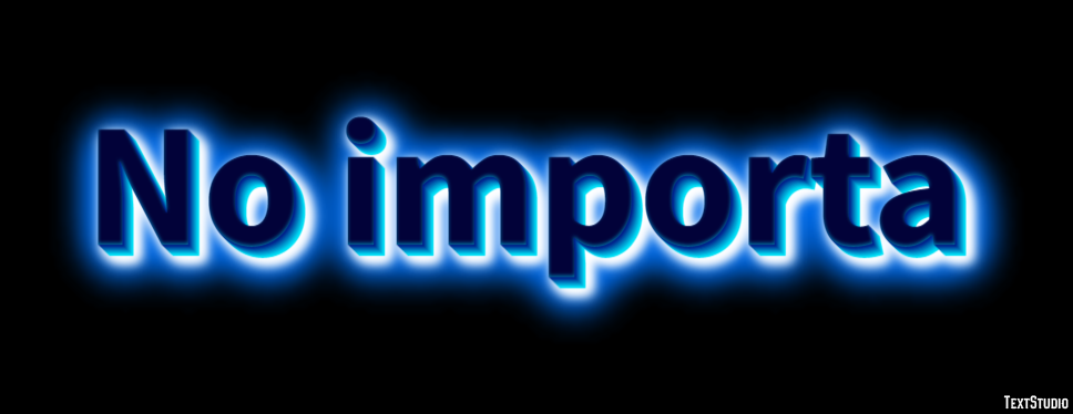 No importa Efekt tekstowy