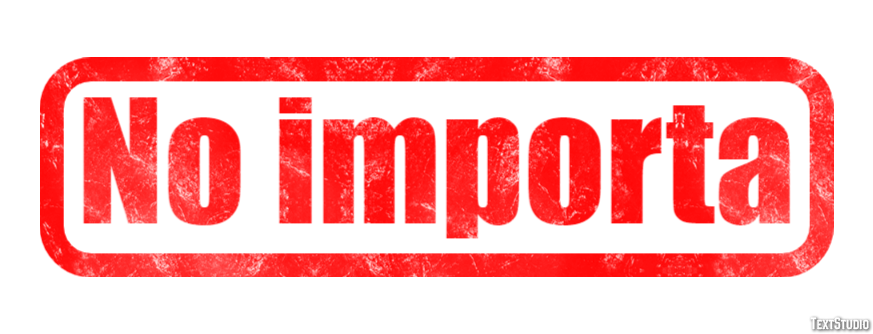 No importa テキスト効果