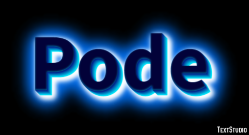 Pode Efeito de texto