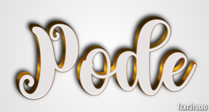 Pode Efeito de texto