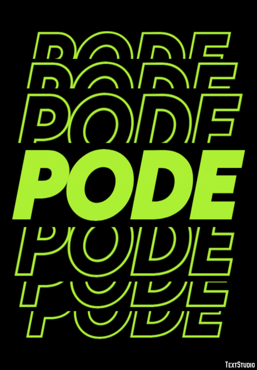 Pode Efeito de texto