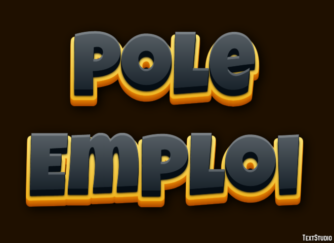 Pole Emploi Tekst Effect