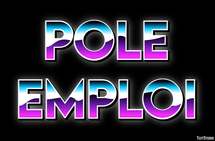 Pole Emploi Tekst effect