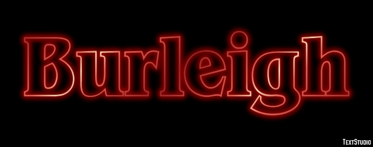 Burleigh Text effect