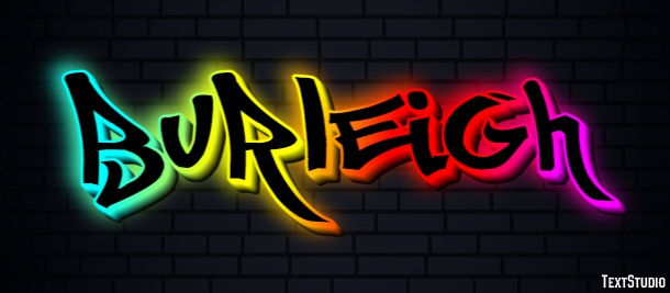 Burleigh Efeito de texto