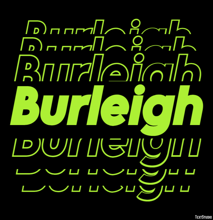 Burleigh Efeito de texto