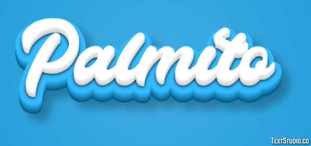 Palmíto Texteffekt