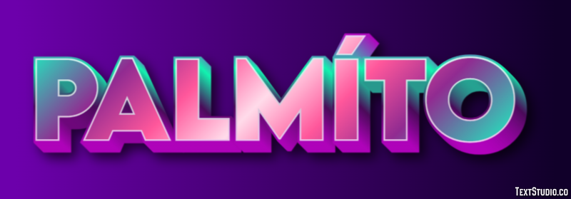 Palmíto Texteffekt