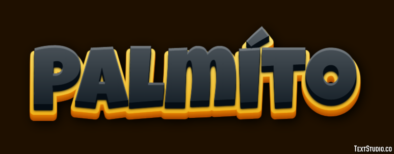 Palmíto Text effect