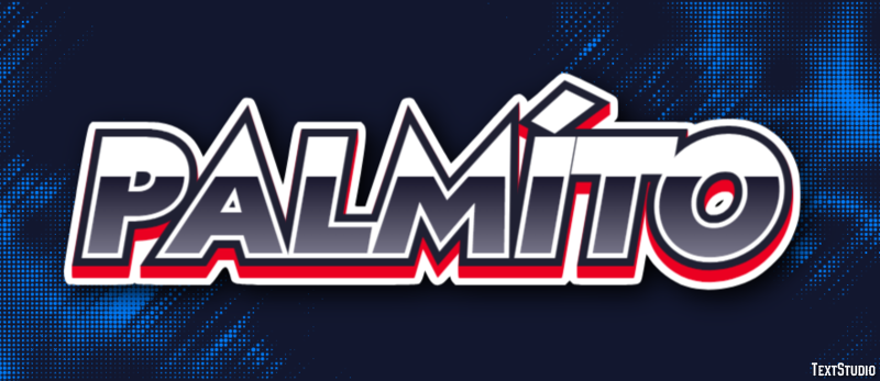 Palmíto Text effect