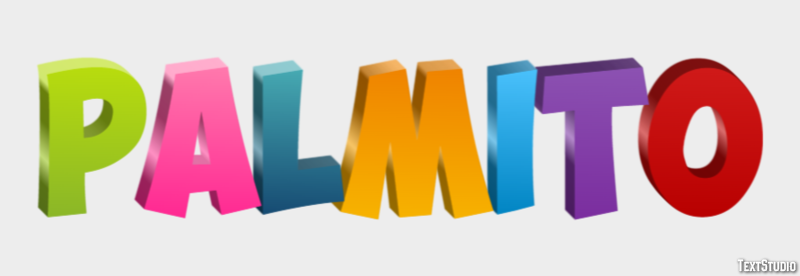 Palmíto Texteffekt