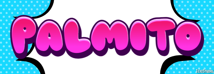 Palmíto Text effect