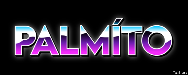 Palmíto Text effect