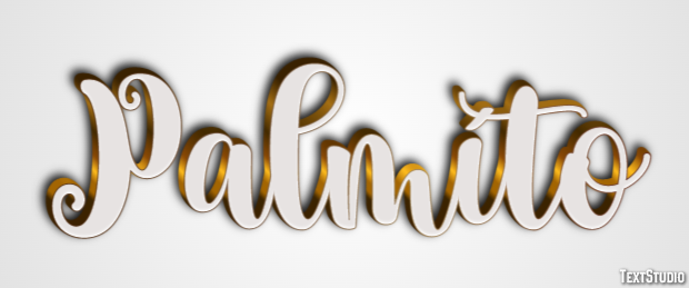 Palmíto Text effect