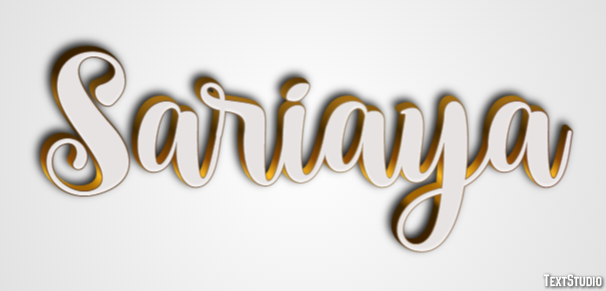 Sariaya Efekt tekstowy