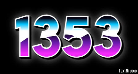 1353 Text effect