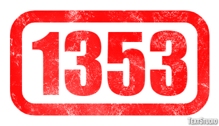 1353 Text effect