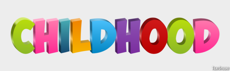 Childhood Text Effect