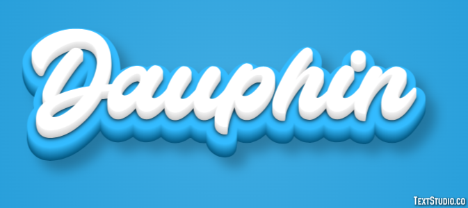 Dauphin Effet de Texte