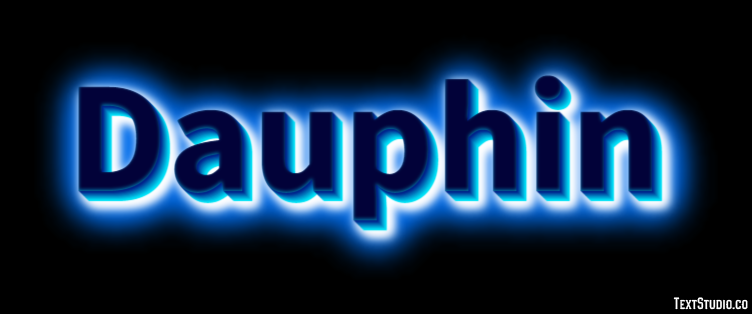 Dauphin Effet de Texte