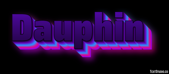 Dauphin Effetto testo