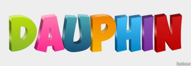 Dauphin Effet de Texte