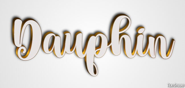 Dauphin Effet de Texte