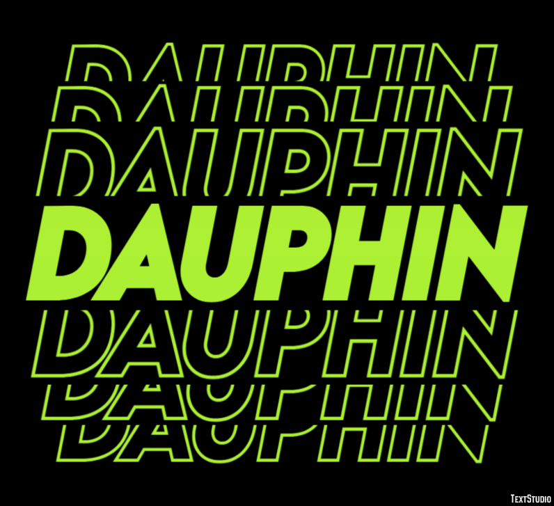 Dauphin Effetto testo