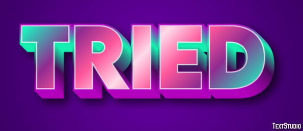 Tried Text Effect